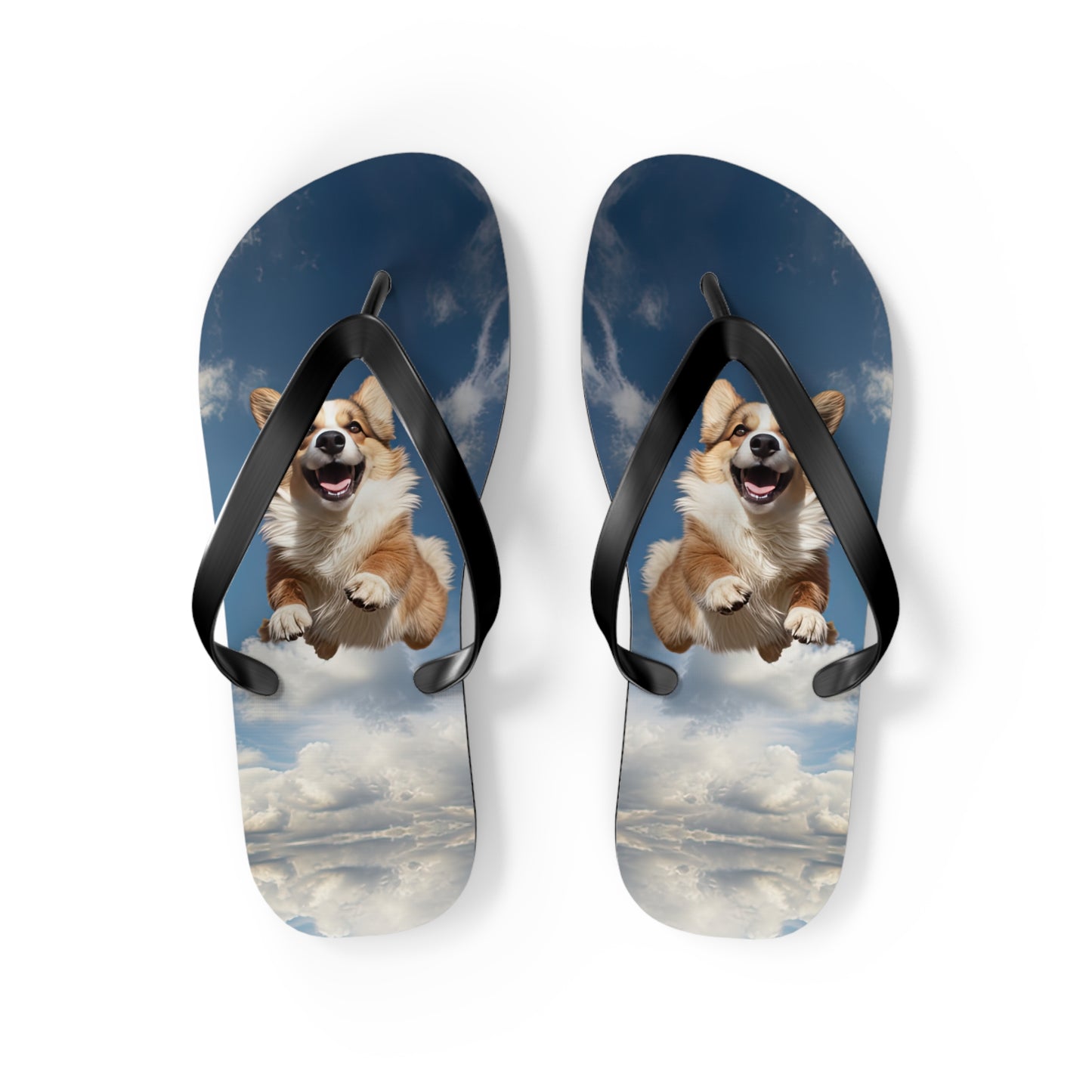 Super Corgi Flip-Flops
