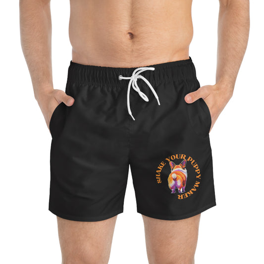 Shake Your Puppy Maker Swim Trunks