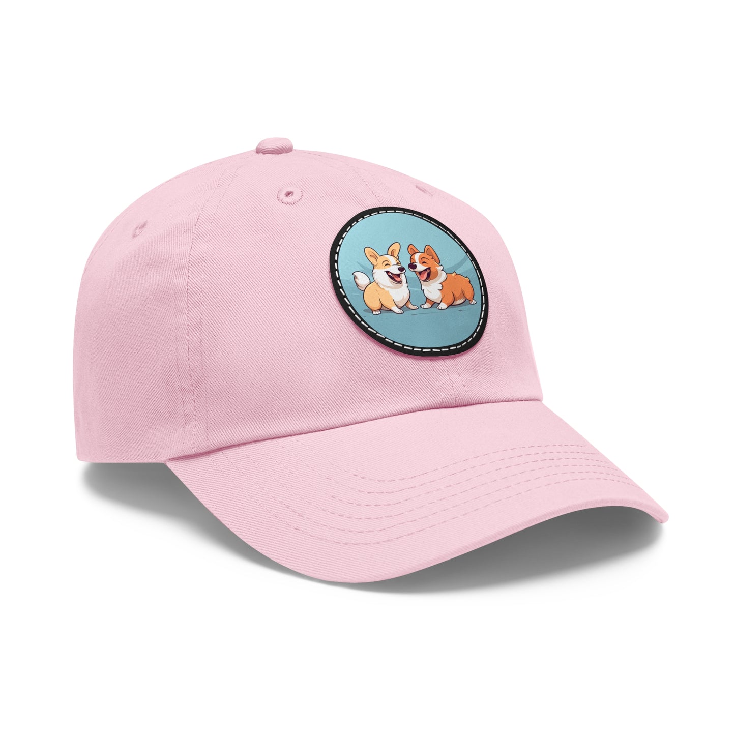 Corgi Couple - Cap with Leather Patch