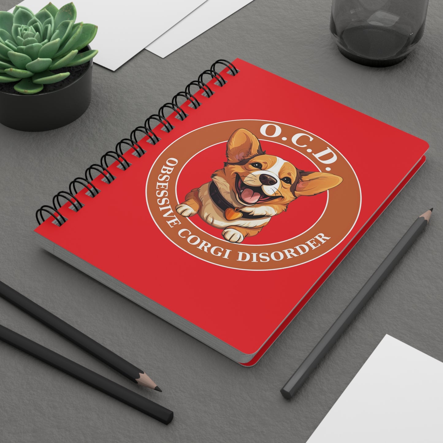 Obsessive Corgi Disorder - Spiral Bound Notebook