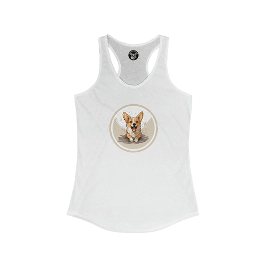 Corgi Cuteness - Racerback Tank