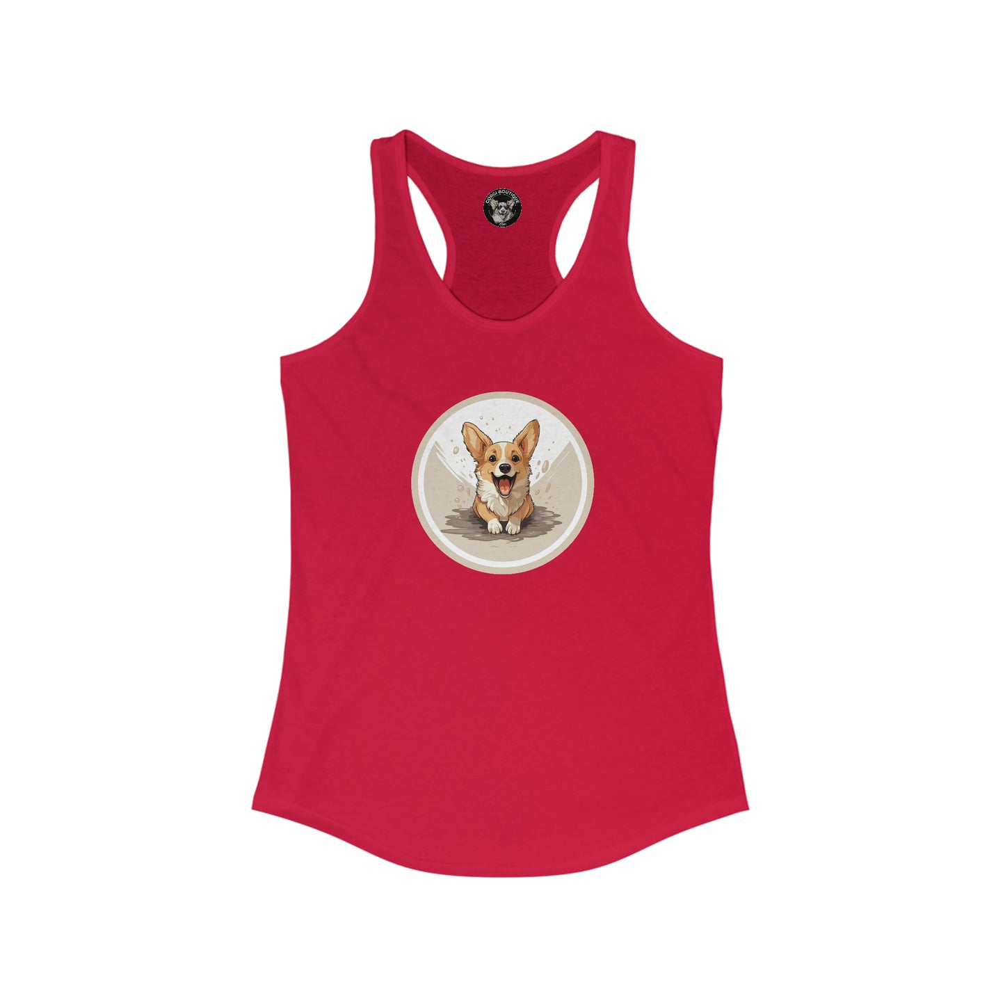 Corgi Cuteness - Racerback Tank
