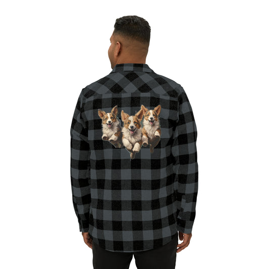Corgi Enthusiasm - Flannel Shirt