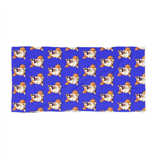 Comical Corgi Beach Towel