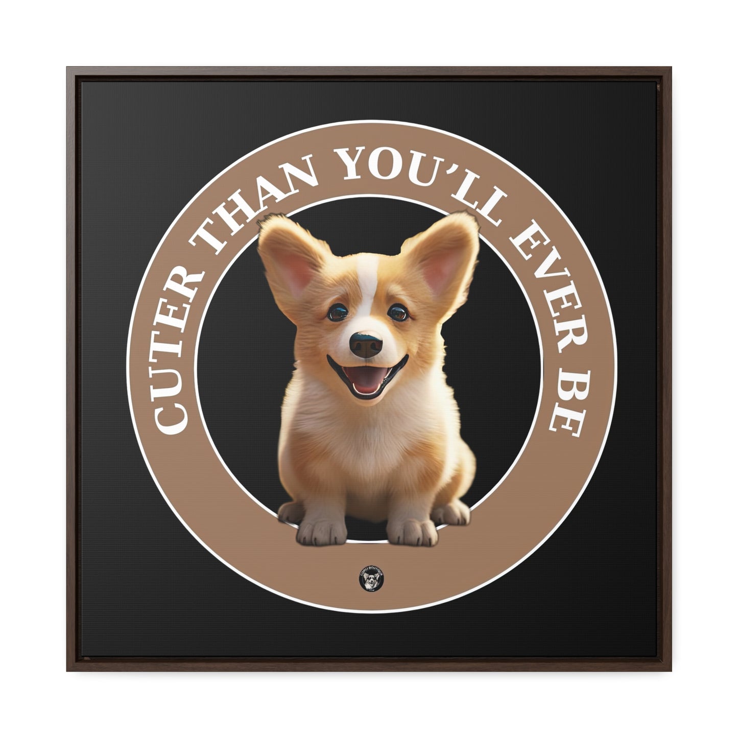 Cuter Than You - Framed on Canvas