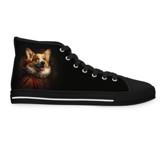 Renaissance Corgi - Women's High Top Sneakers