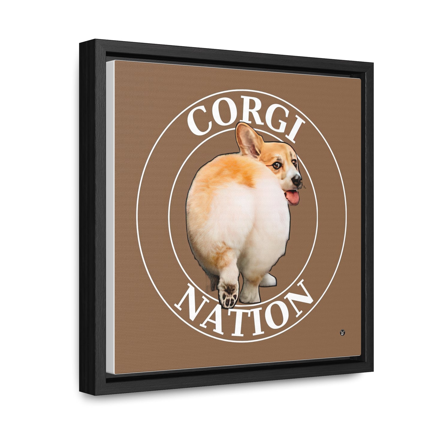 Corgi Nation - Framed on Canvas