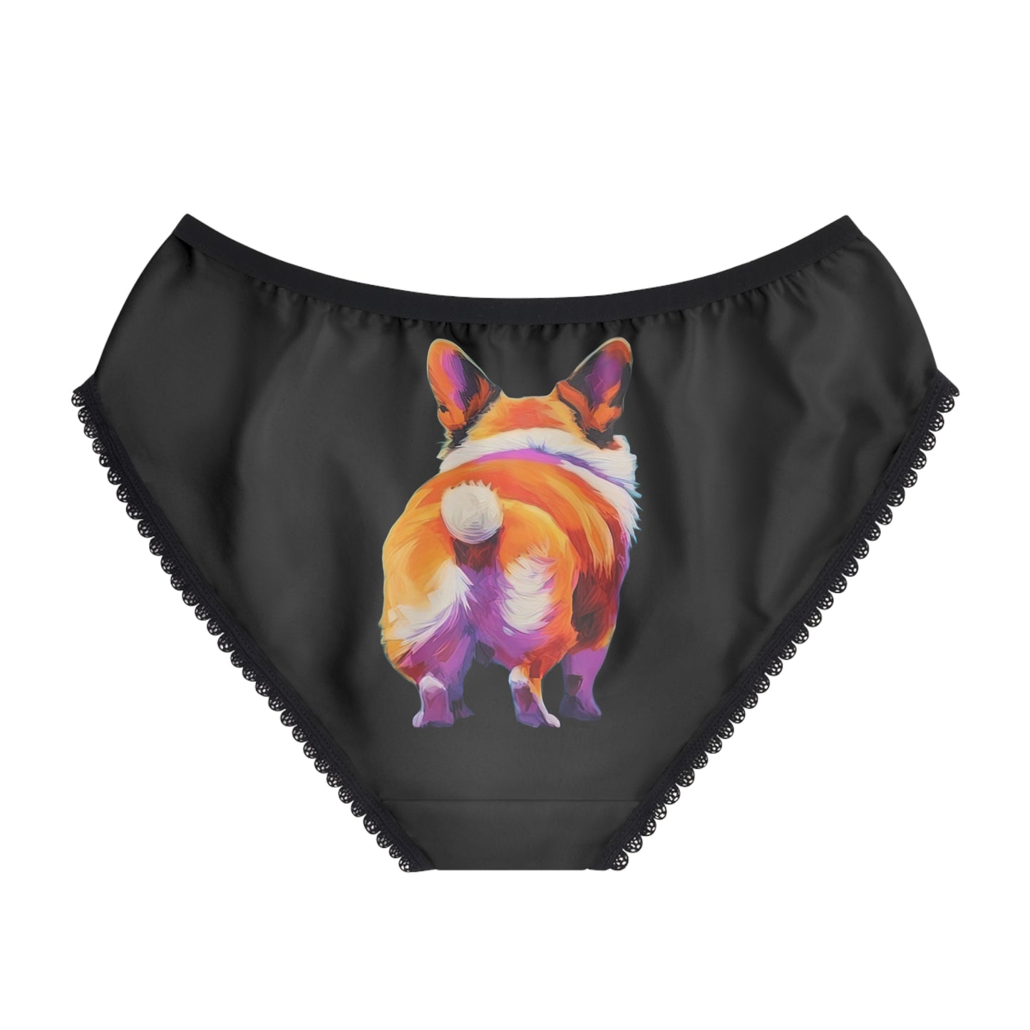 Corgi Butt Panties in Black