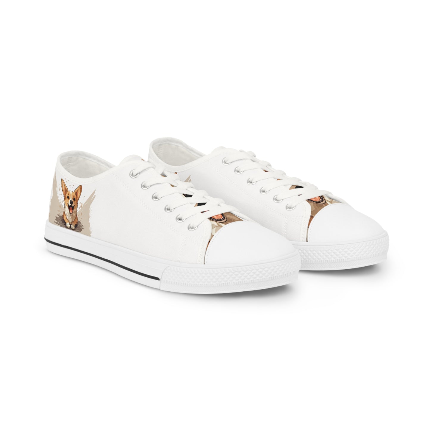 Corgi Cuteness - Men's Low Top Sneakers