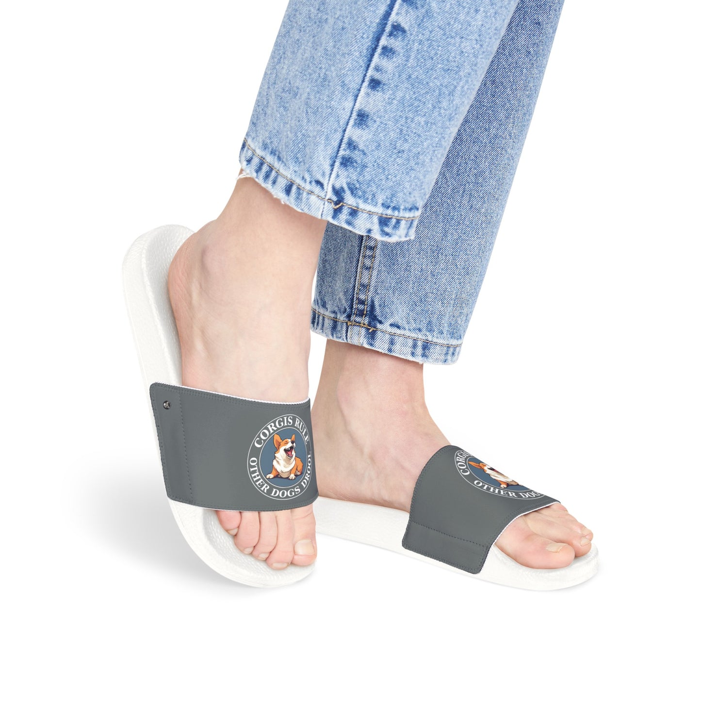 Corgis Rule...Other Dogs Drool - Women's Slide Sandals