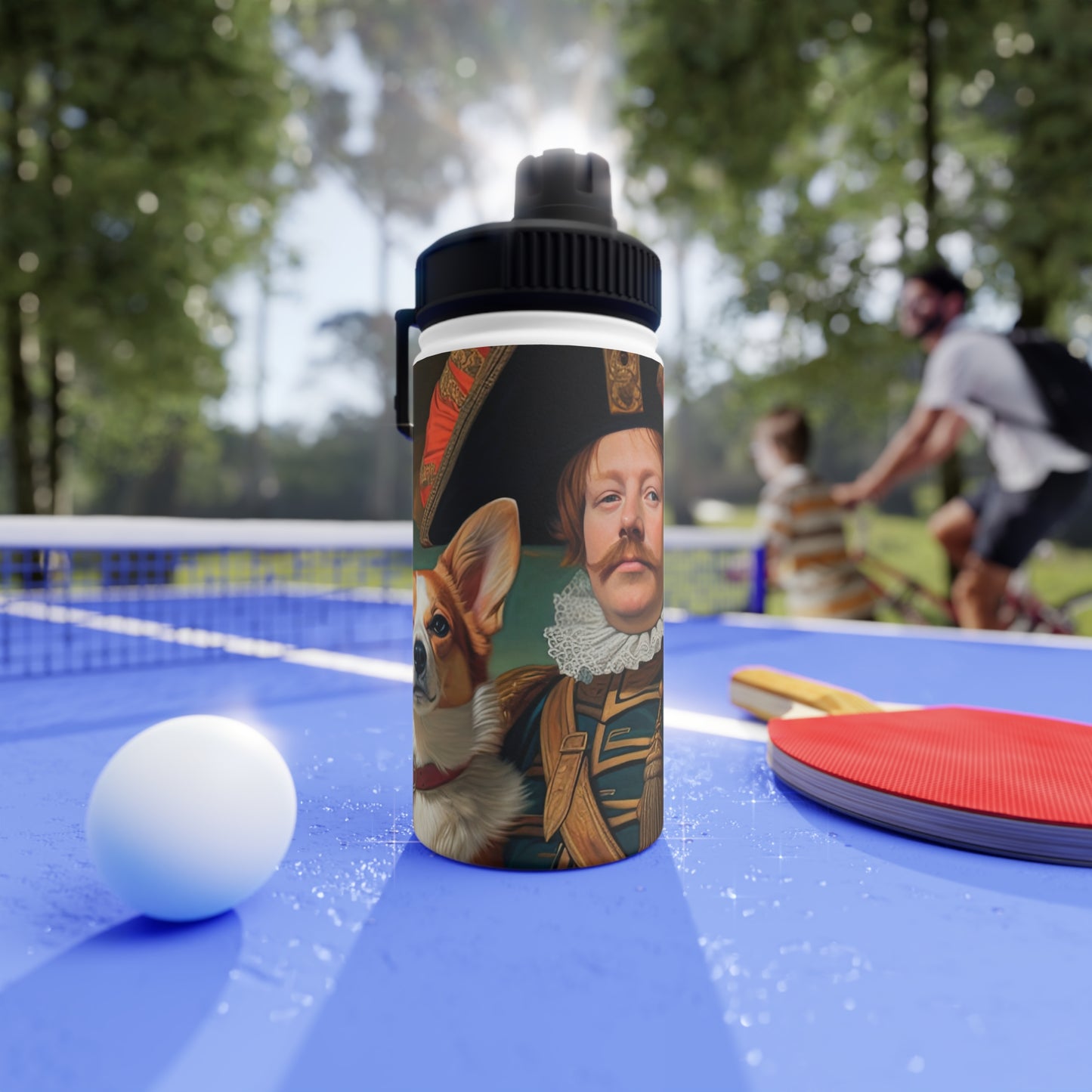 First Royal Corgi - Water Bottle with Sport Lid