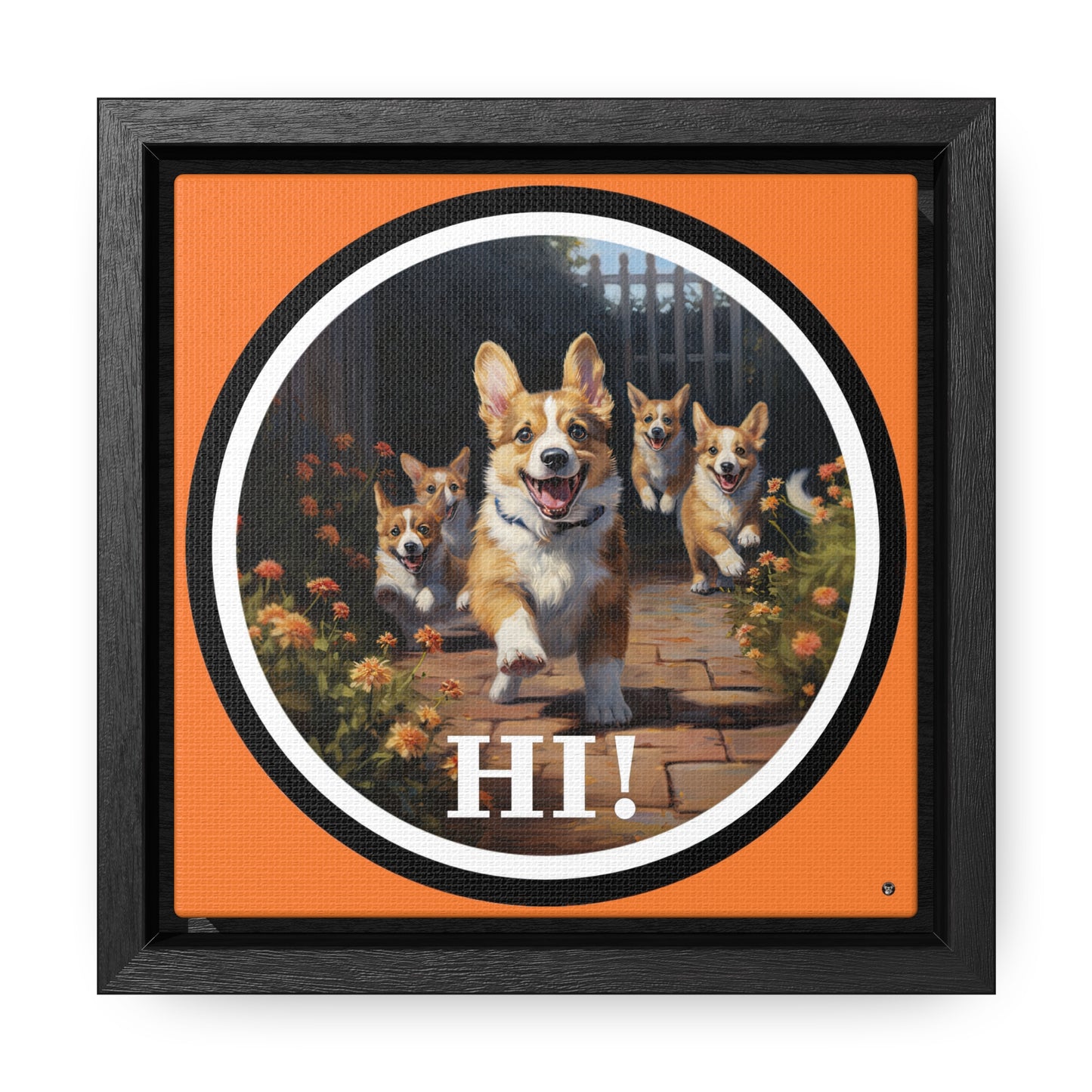 Hi! - Framed on Canvas