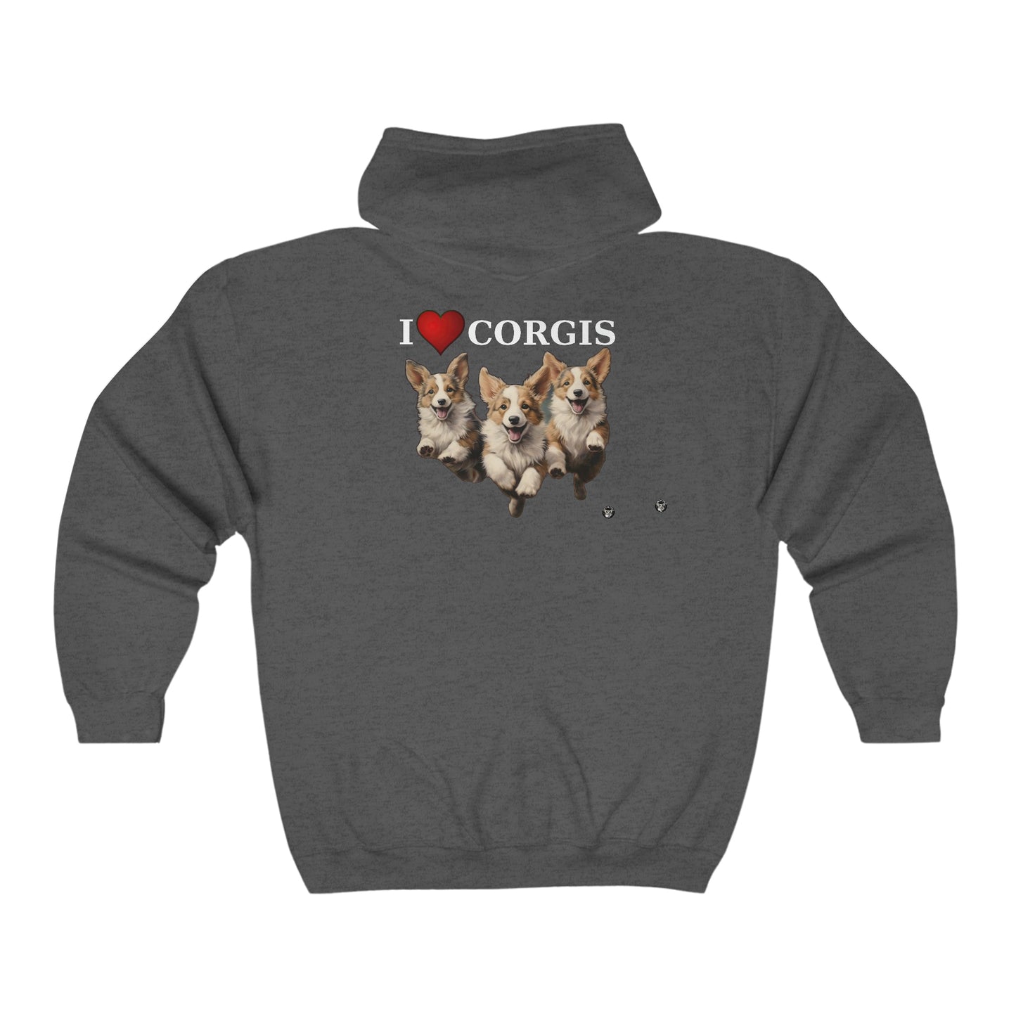 I Heart Corgis - Zip Hoodie