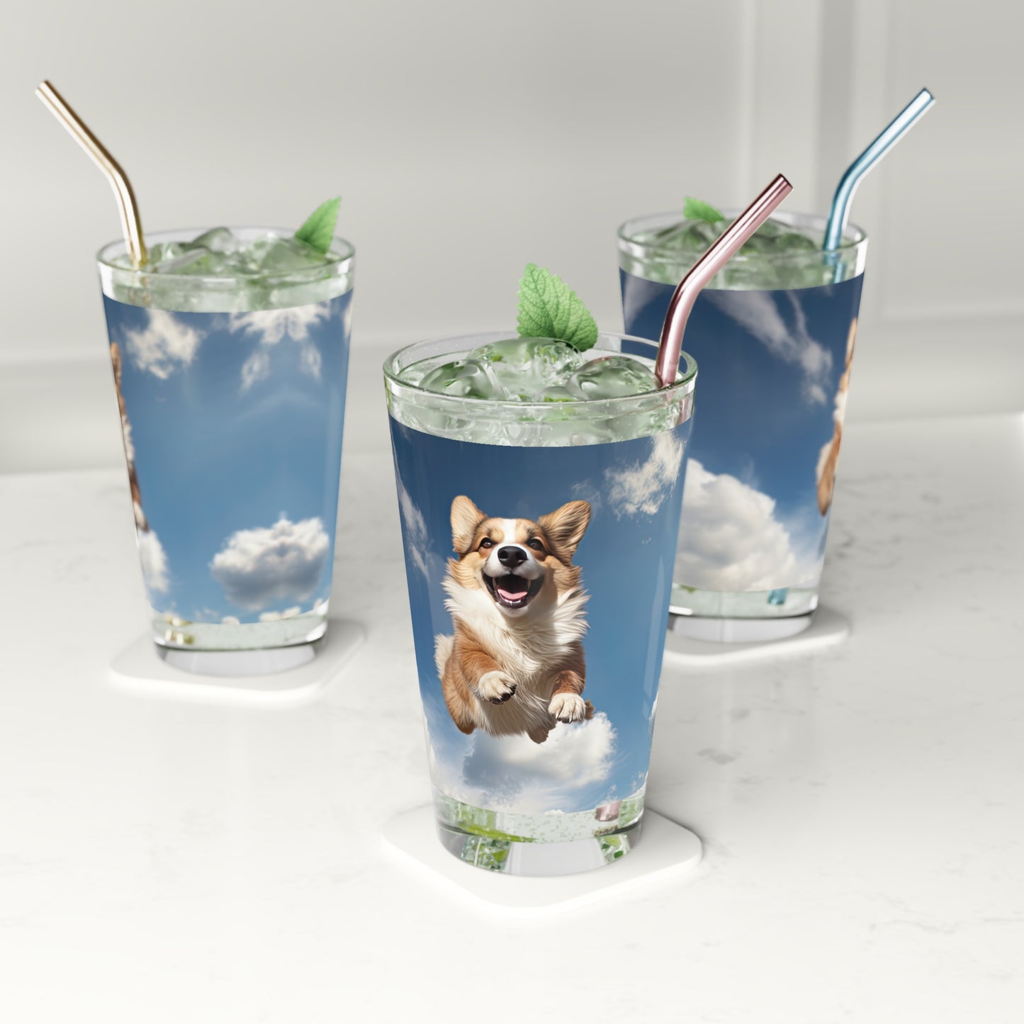 Flying Corgi - Pint Glass