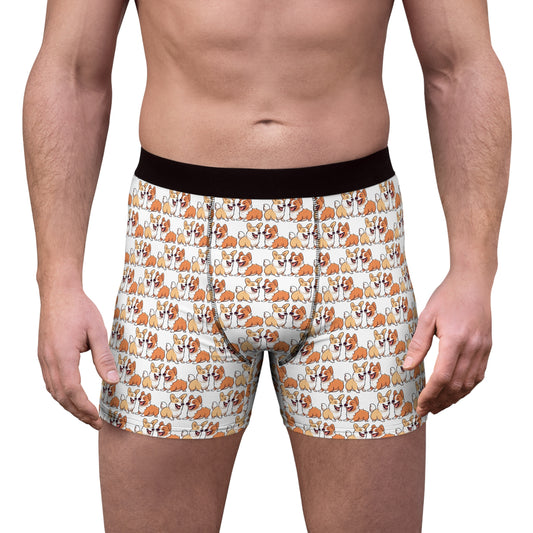 Corgi Couple Mosaic Boxer Briefs