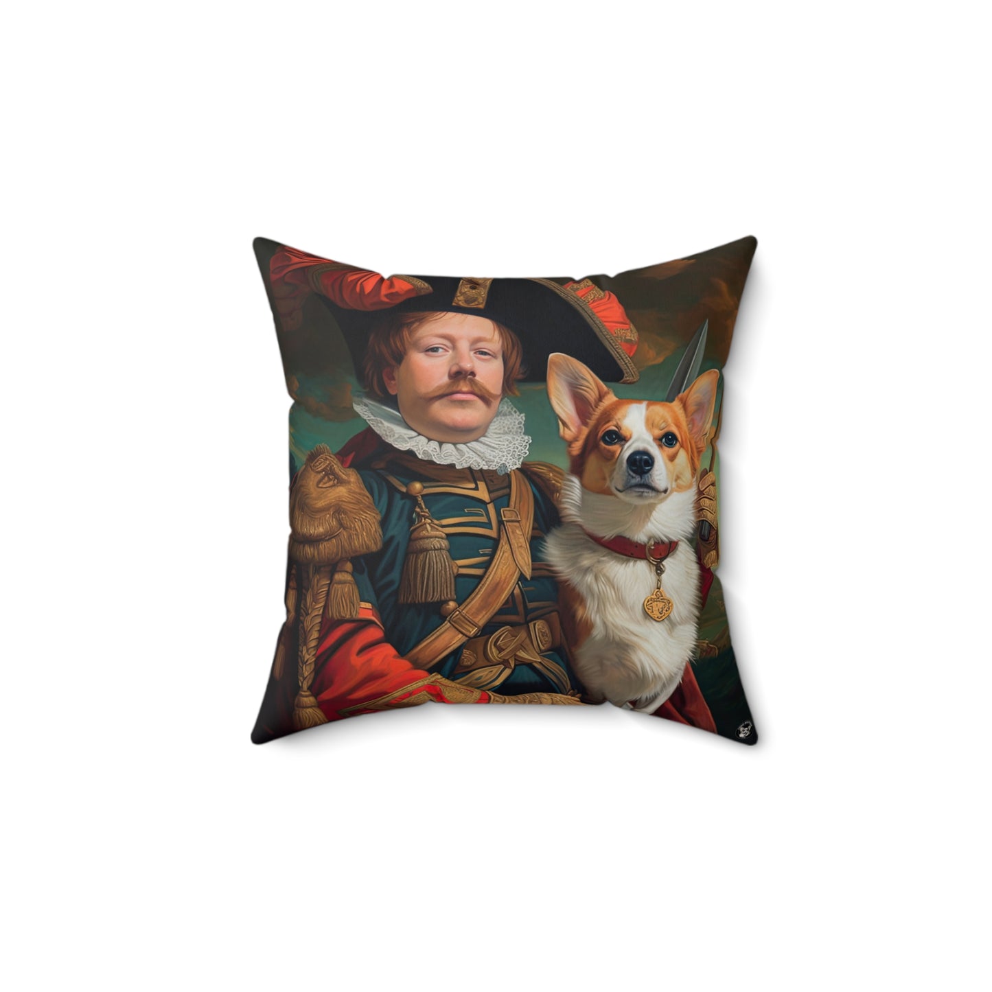 First Royal Corgi - Throw Pillow