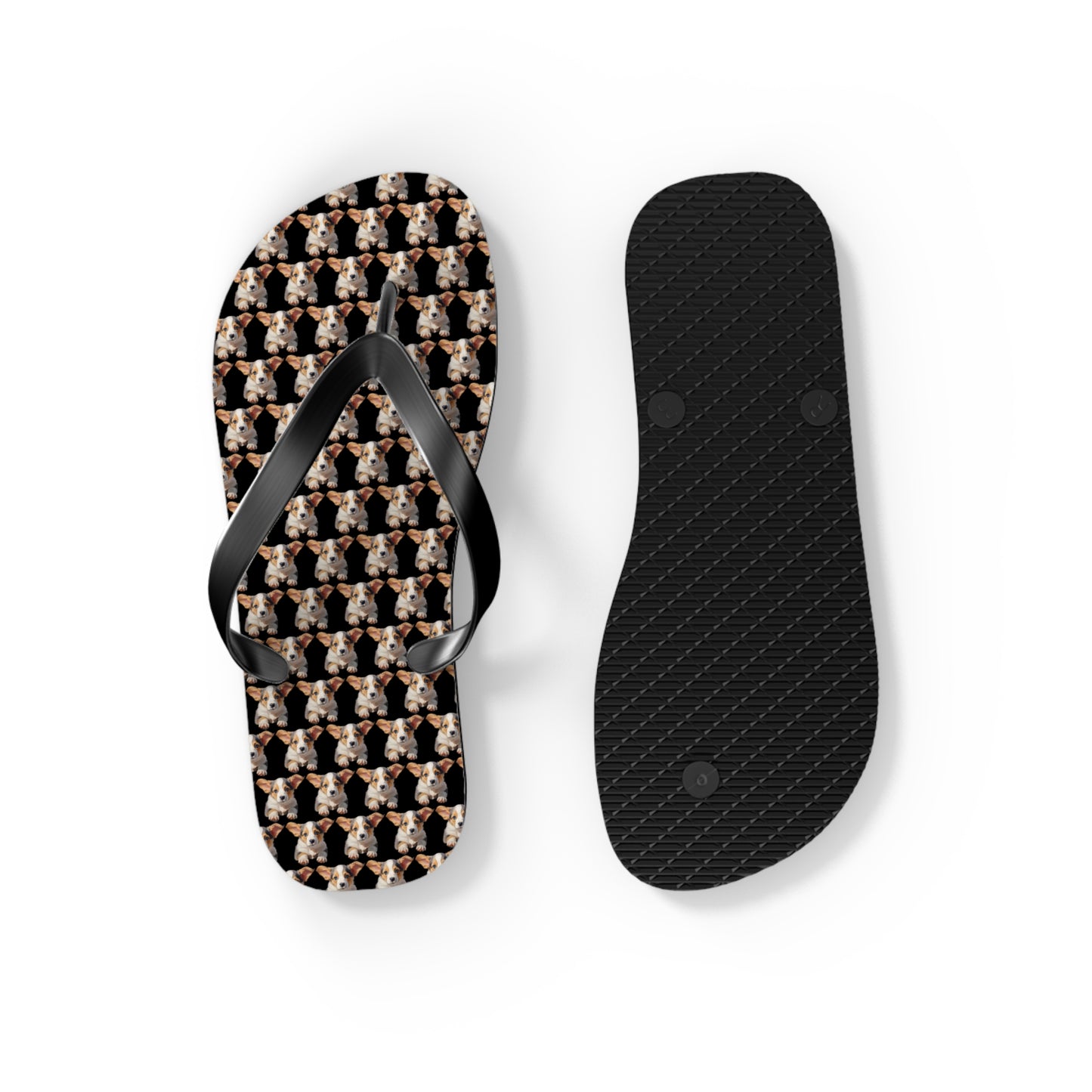 Puppy Love Mosaic Flip-Flops