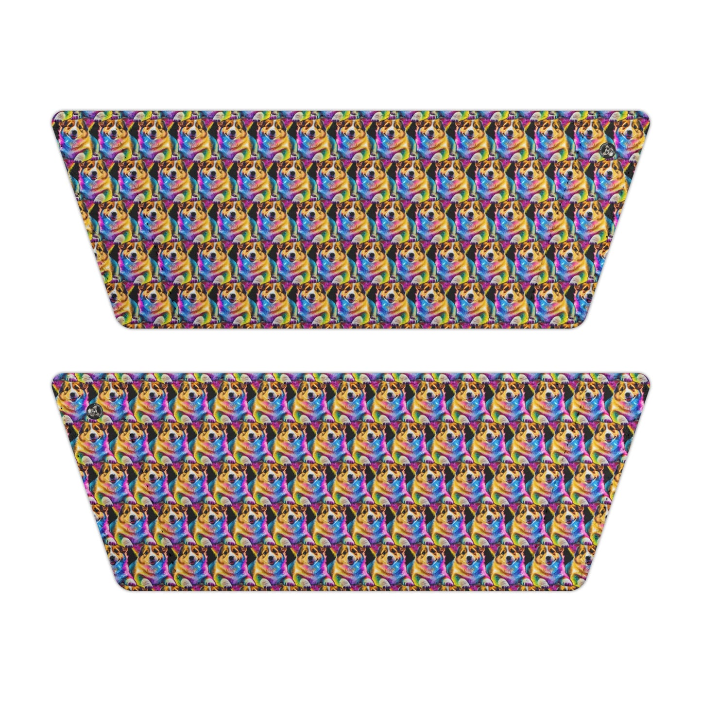 Colorful Corgi Mosaic - Women's Slide Sandals
