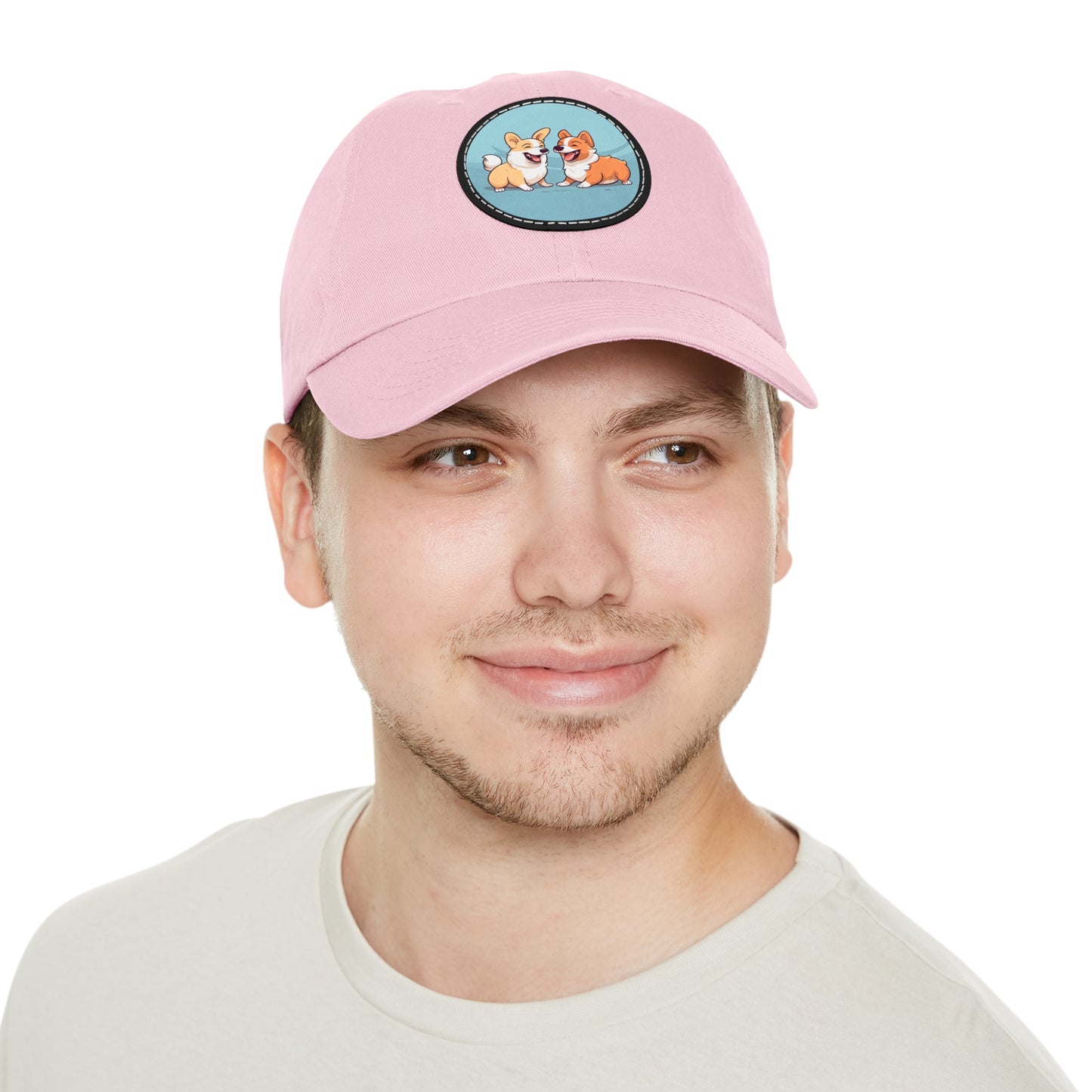 Corgi Couple - Cap with Leather Patch