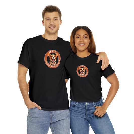 O.C.D. Obsessive Corgi Disorder - Unisex Heavy Cotton Tee