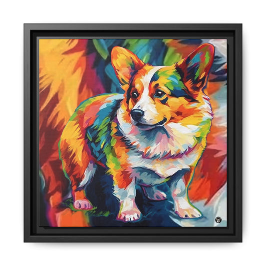 Scouter Corgi Watercolor on Canvas