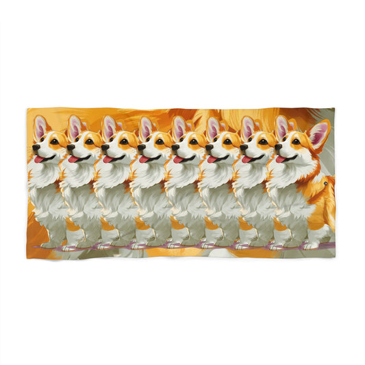 Serviette de plage classique Corgi