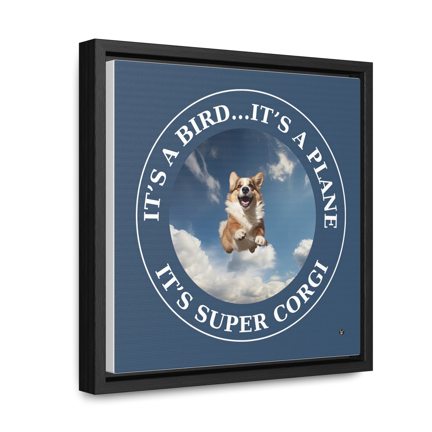 Super Corgi - Framed on Canvas