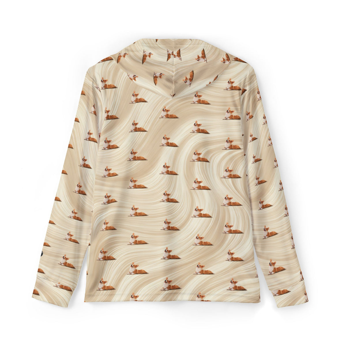 Giddy Sploot Repeater Pattern - Rich Creamy Champagne Swirl Light Hoodie