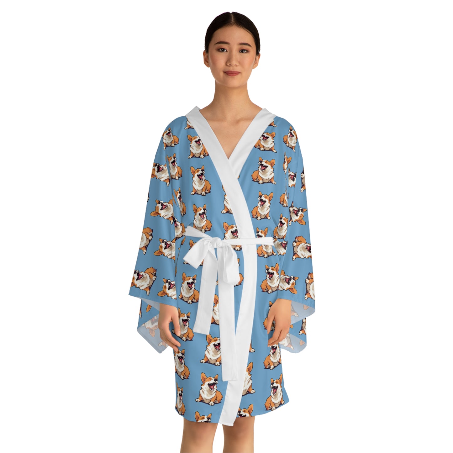 Comical Corgi Kimono Robe