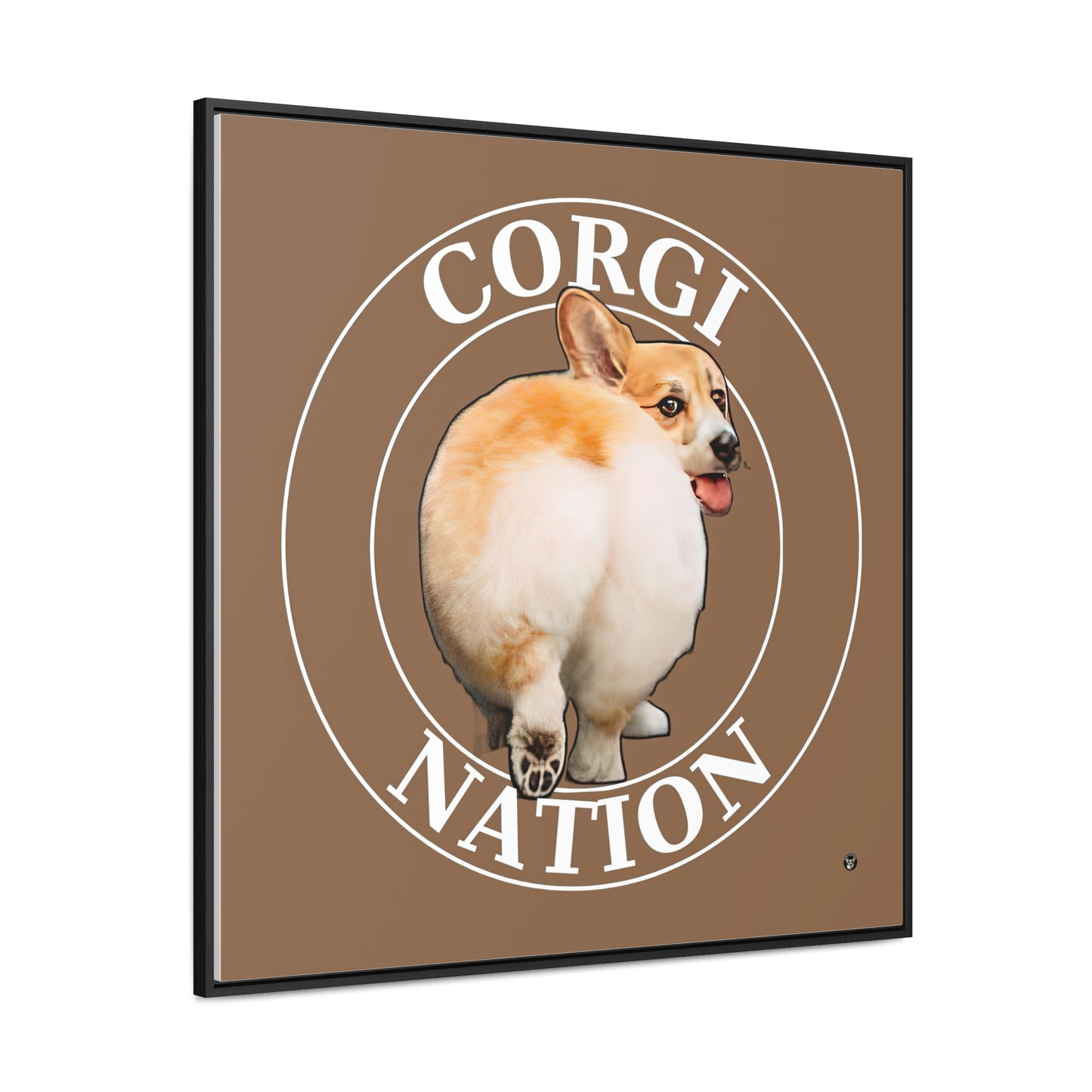 Corgi Nation - Framed on Canvas