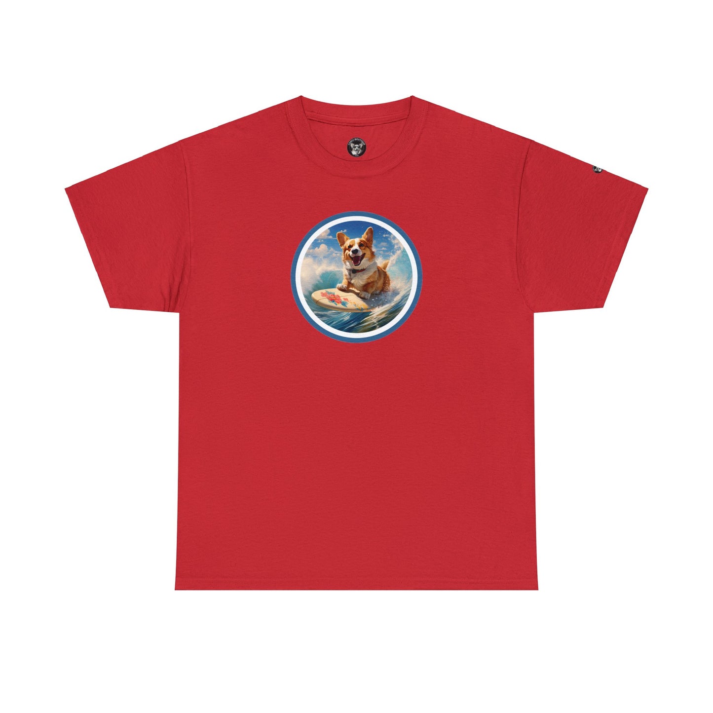 Cowabunga Corgi - Unisex Heavy Cotton Tee