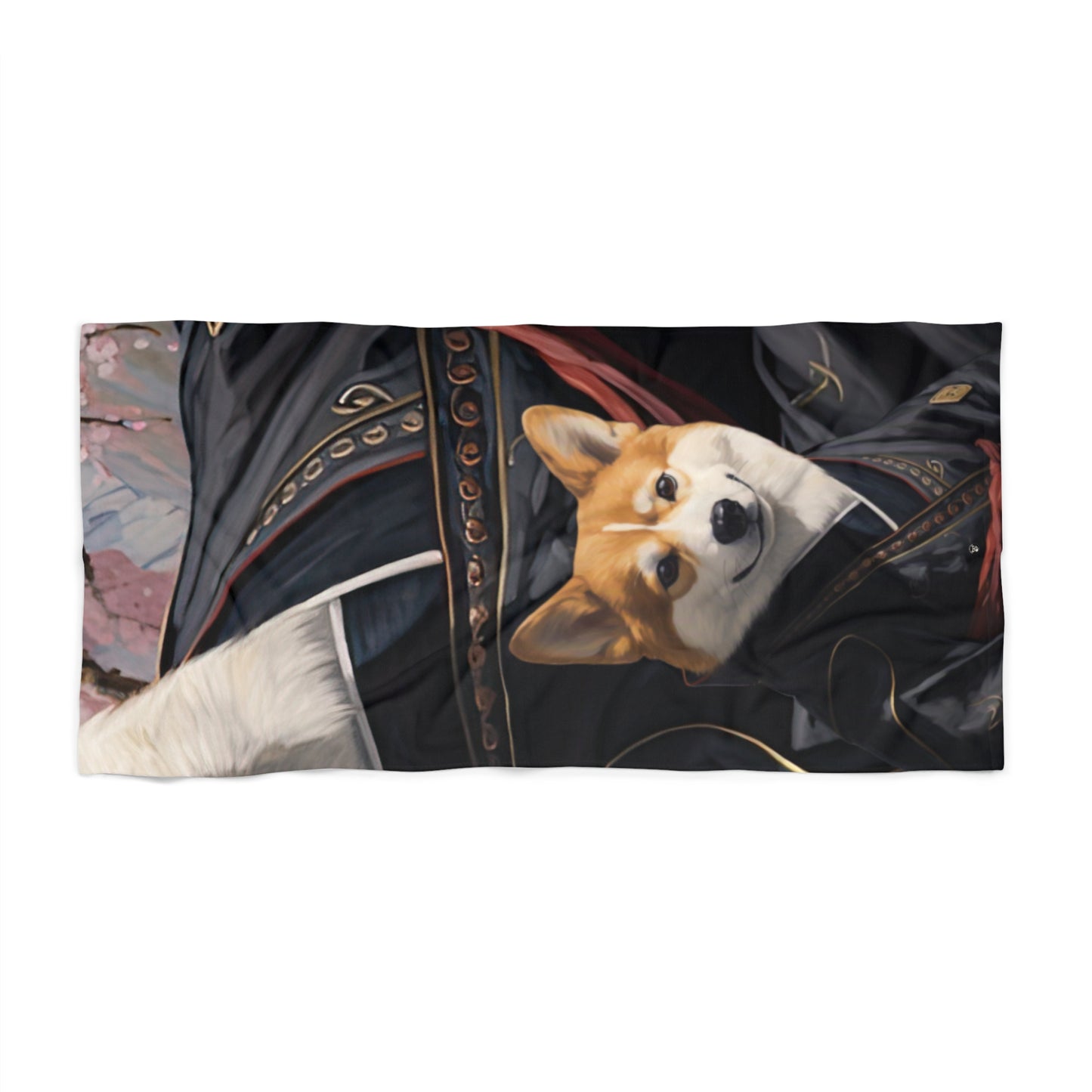 Ninja Corgi Beach Towel