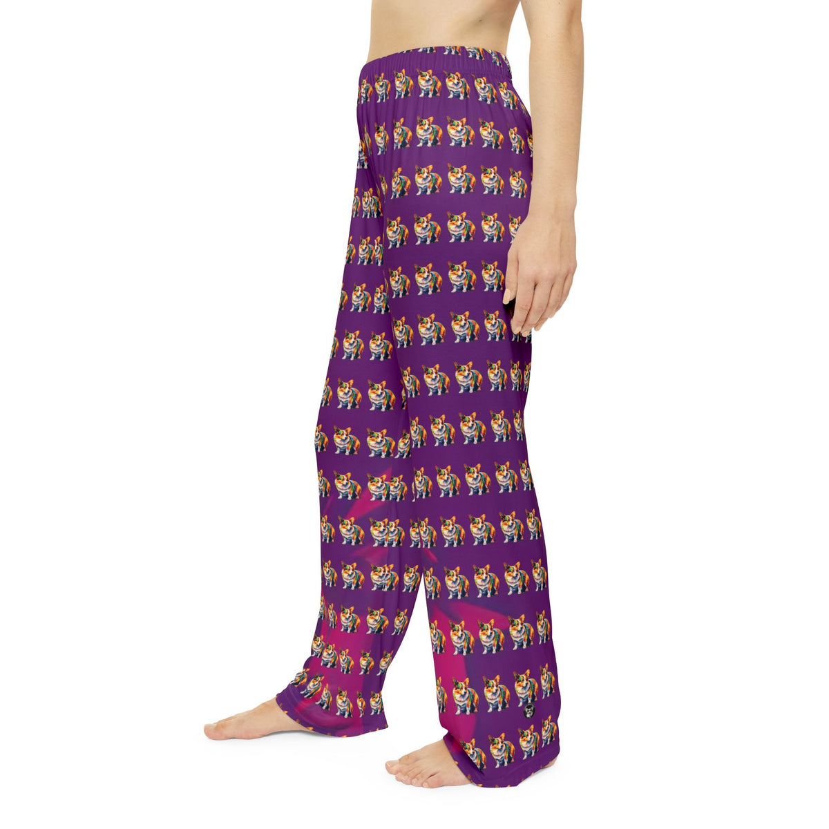 Scouter Corgi Watercolor Repeater Pattern Women's Lounge Pants