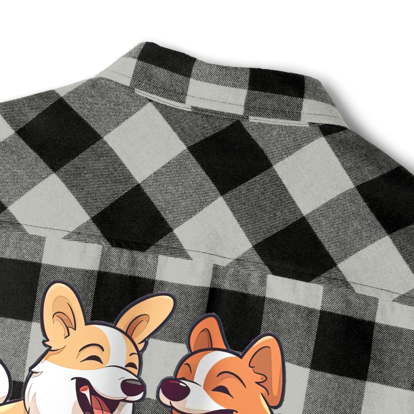 Corgi Couple - Flannel Shirt