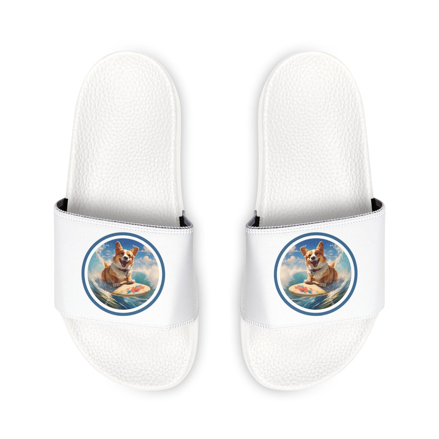 Cowabunga Corgi - Women's Slide Sandals