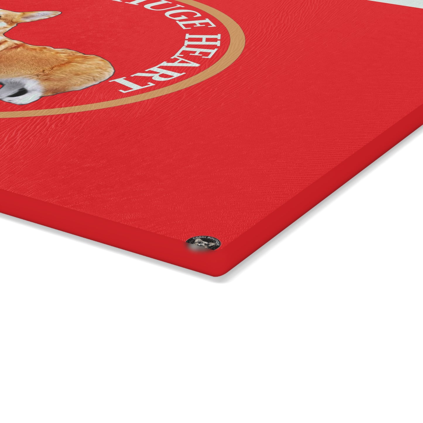 Tiny Legs...Huge Heart - Glass Cutting Board