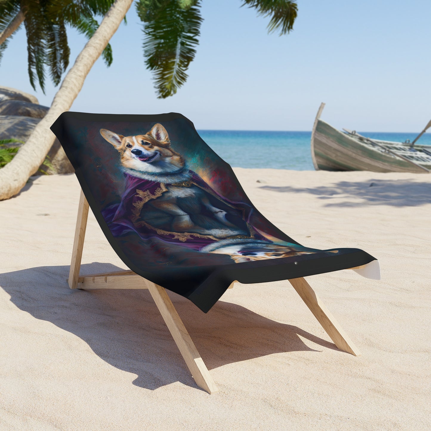 Corgi Royalty - Beach Towel