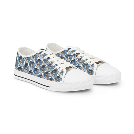 Super Corgi Mosaic - Men's Low Top Sneakers
