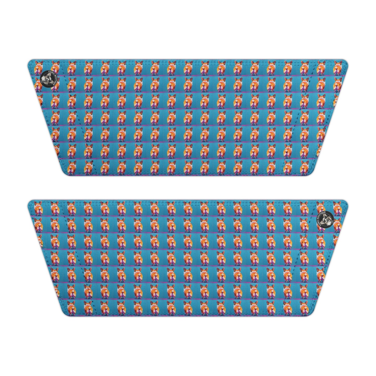 Corgi Butt Mosaic Pattern Women's Casual Slide Sandals - Pool & Beach Slides