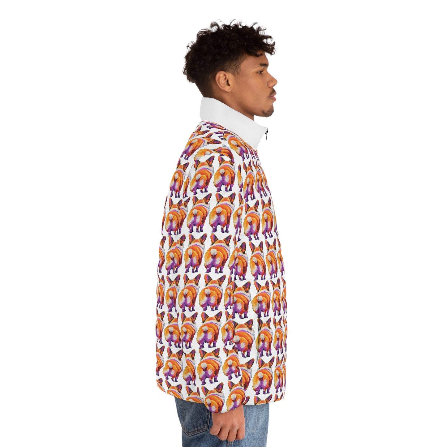 Corgi Butt Mosaic - Puffer Jacket