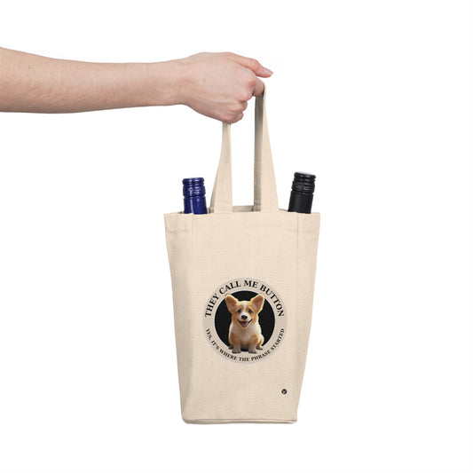 Cute as a Button - Double Wine Bottle Tote Bag