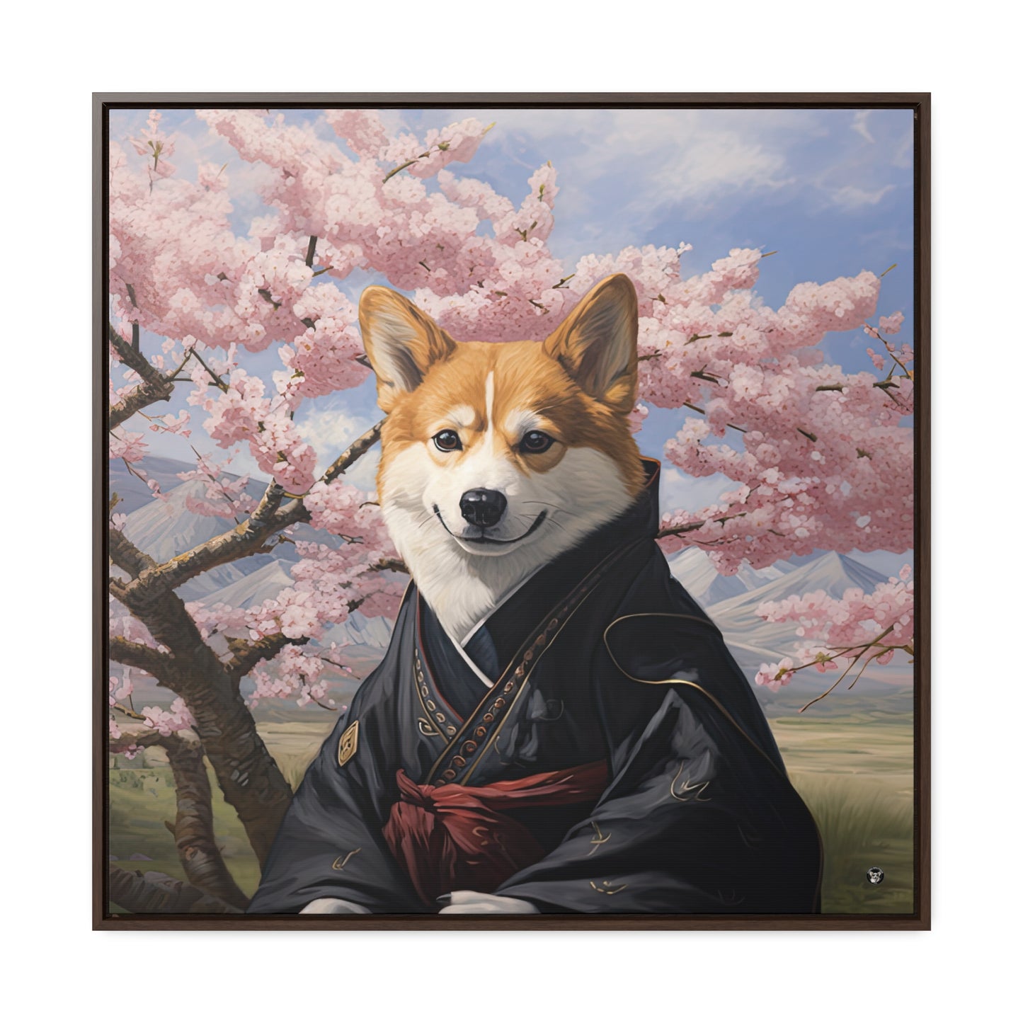 Zendog - Framed on Canvas