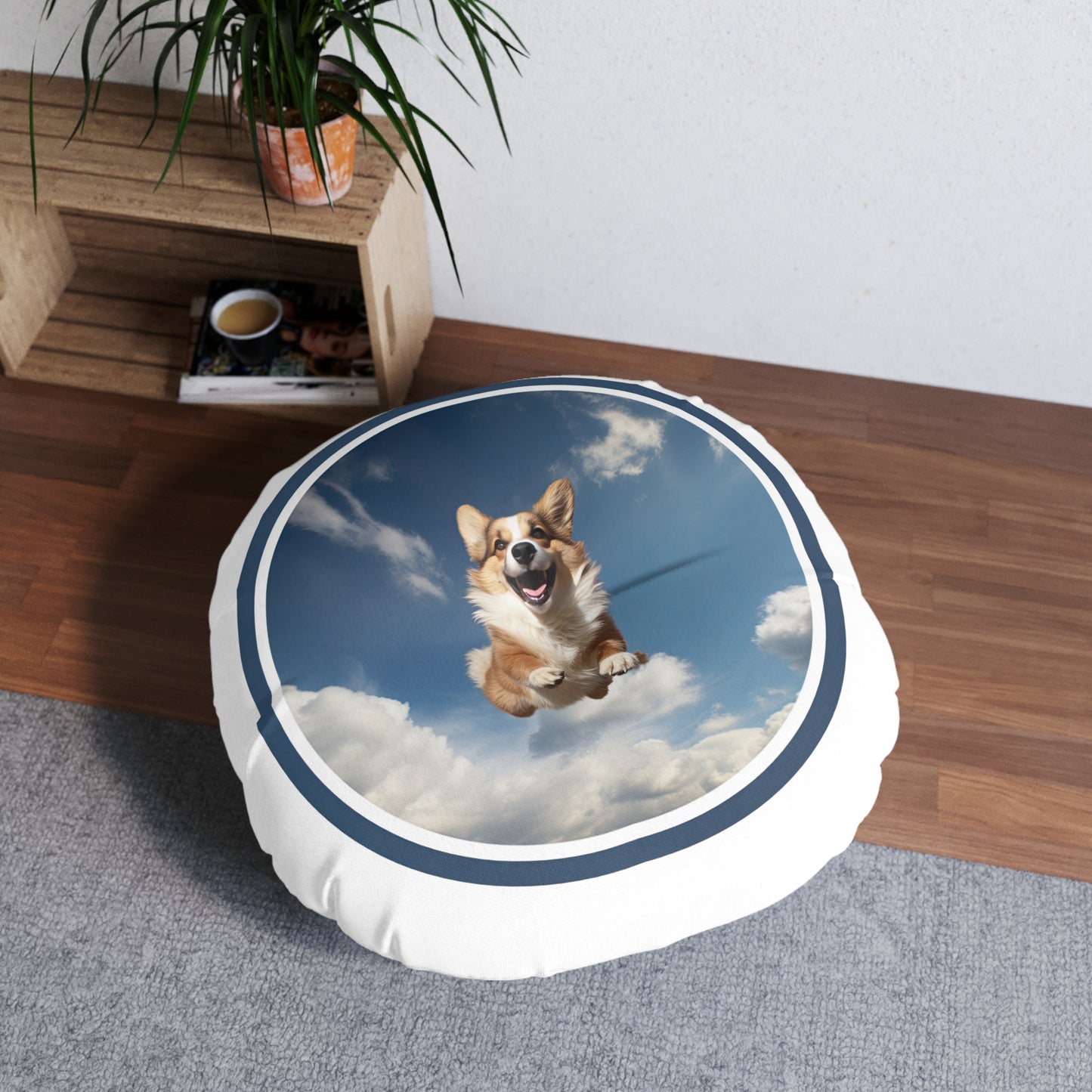 Flying Corgi - Floor Pillow