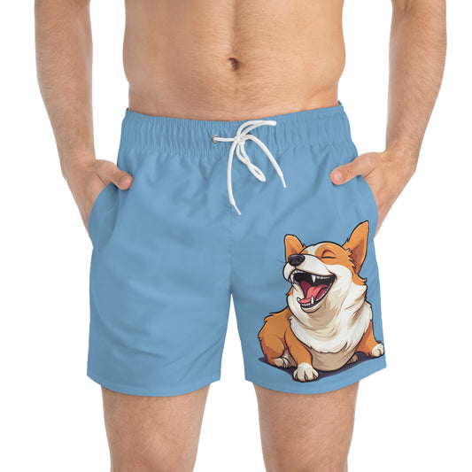 Comical Corgi Swim Trunks