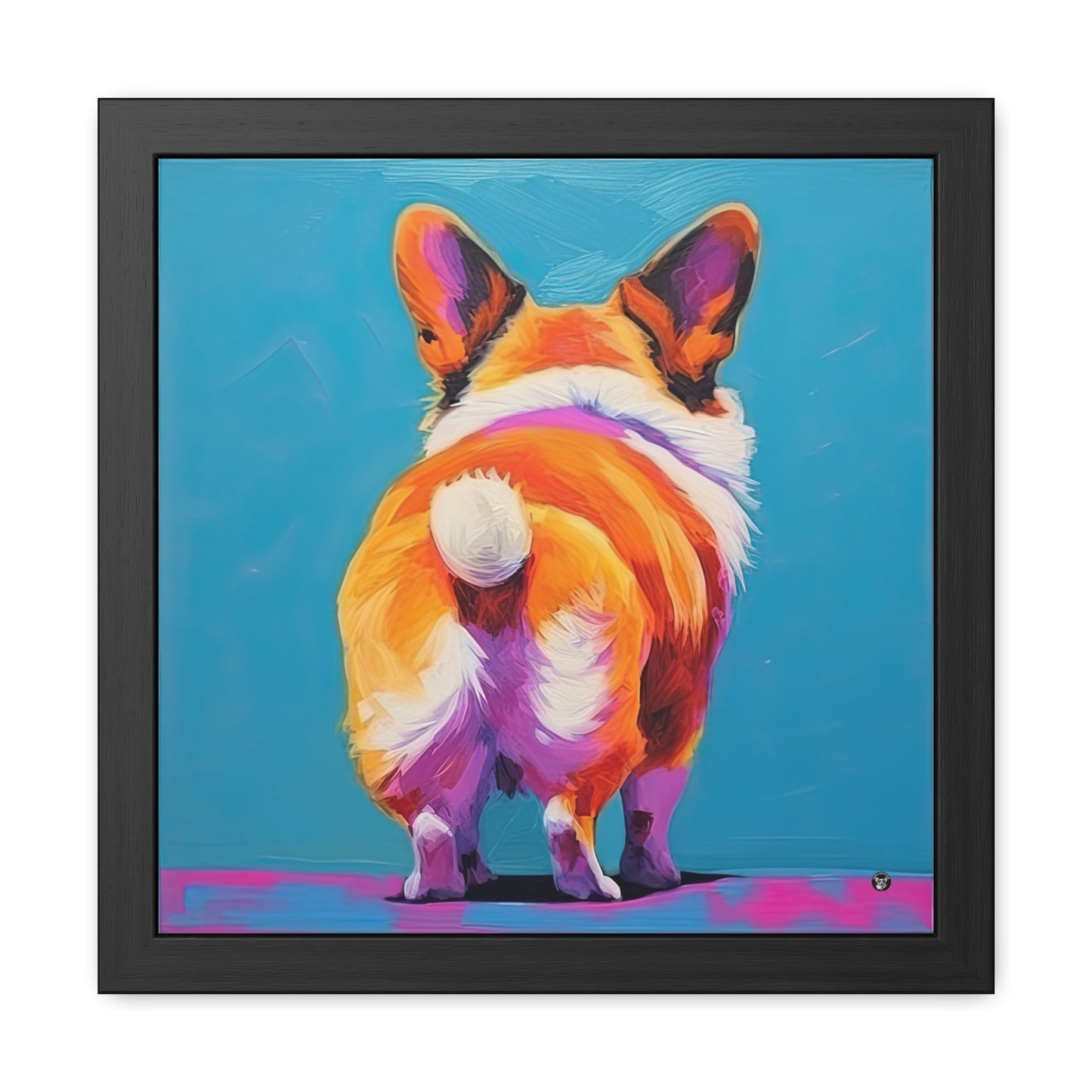Impression encadrée "Corgi Butt"