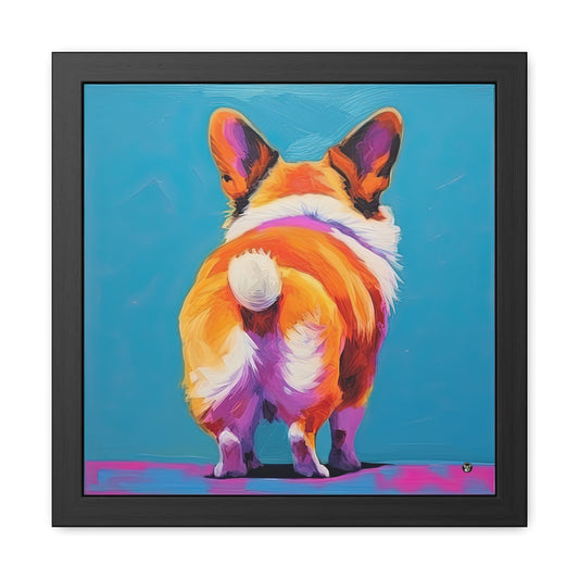 Corgi Butt Framed Print