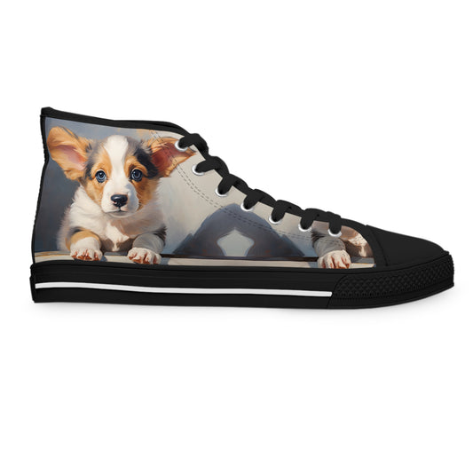 Puppy Portrait - Women's High Top Sneakers
