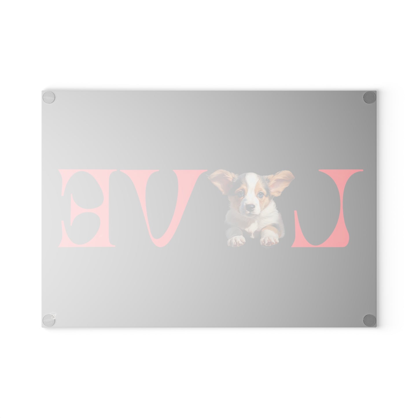 LOVE - Glass Cutting Board