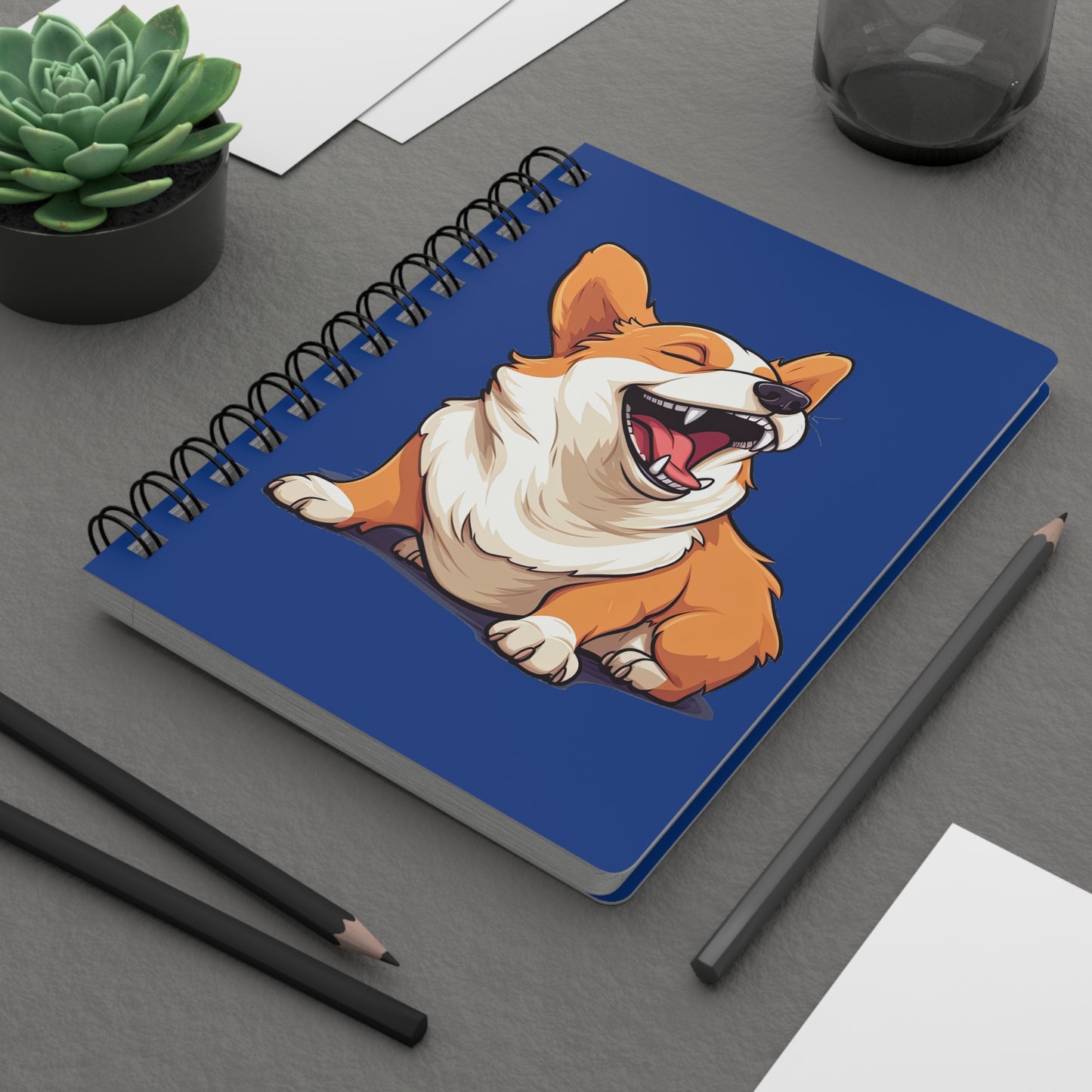 Comical Corgi - Spiral Bound Notebook