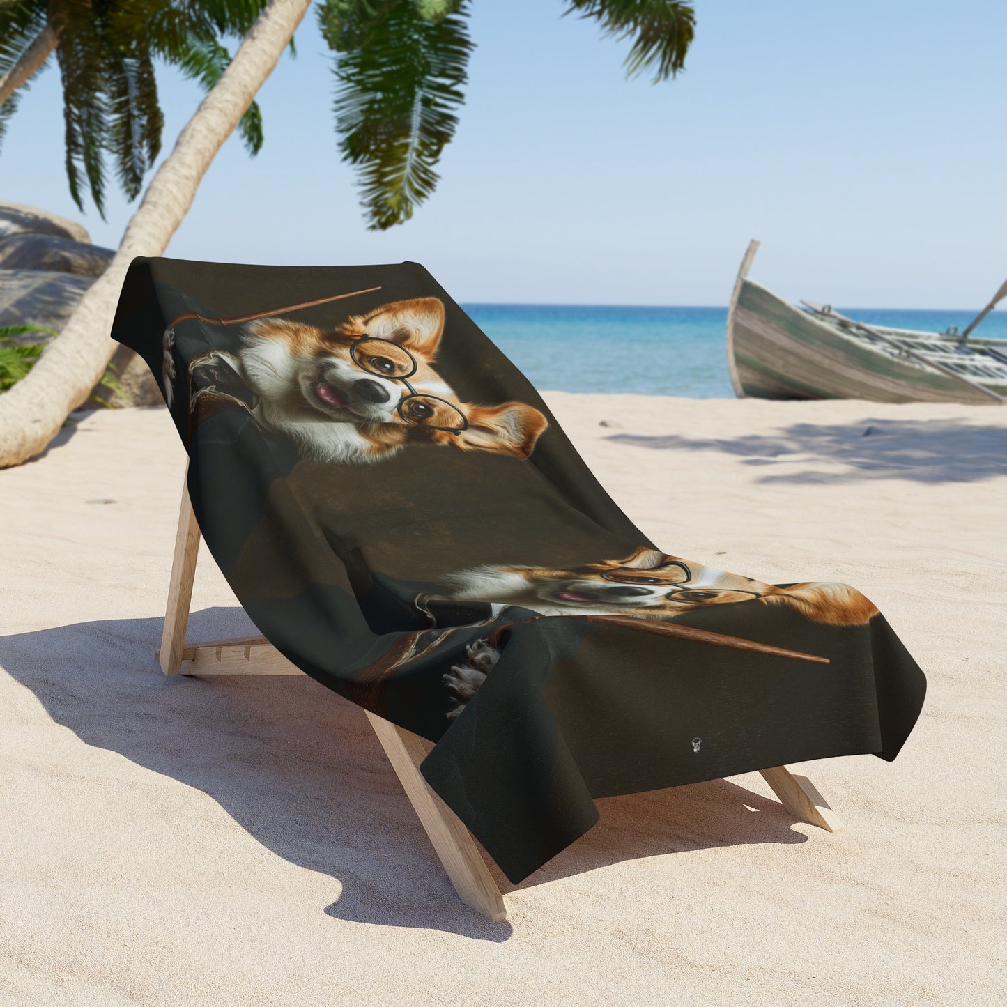 Corgi Potter Beach Towel